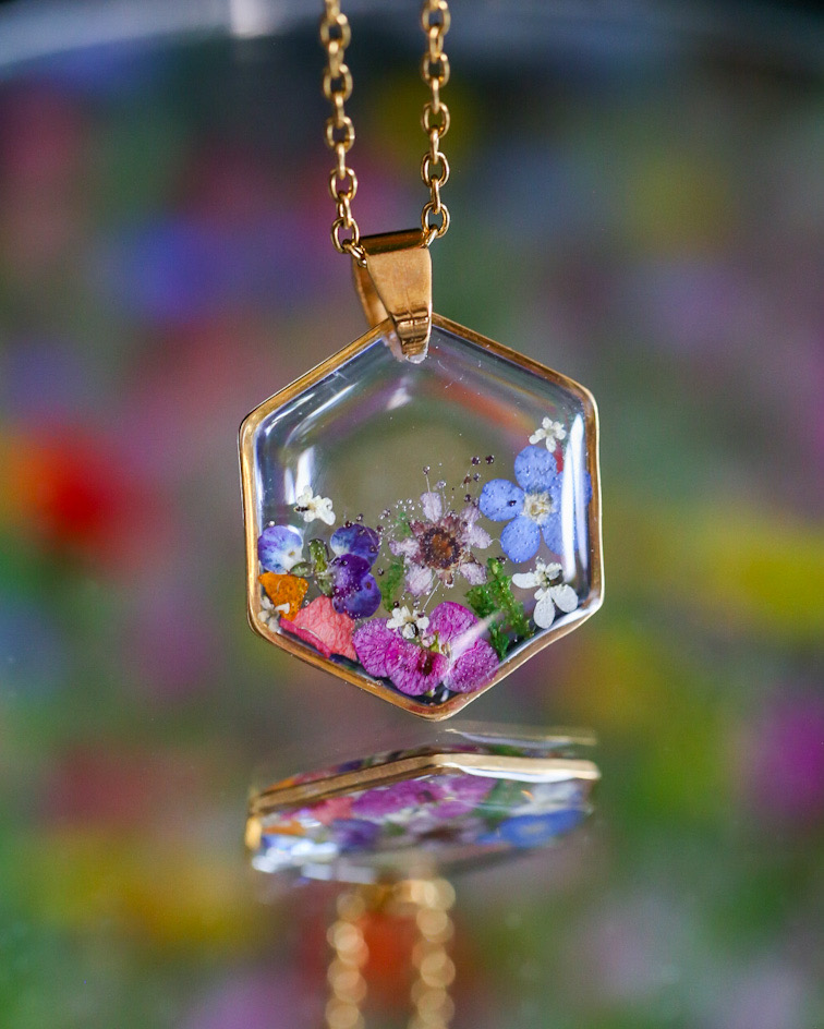 Heksagon - kolorowa łąka